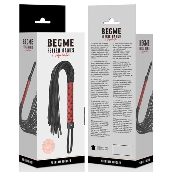 BEGME - RED EDITION VEGAN LEATHER FLOGGER 5